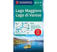 XXX Cartina escursionistica n. 90 Lago Maggiore, Lago di Varese: Wan (Paperback)