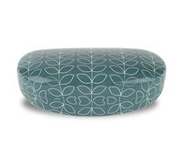 LAGO TERRA Geometric Leaf Print Hard Shell Glasses/Sunglasses Case