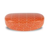 LAGO TERRA Geometric Leaf Print Hard Shell Sunglasses Case - Auburn (Large)