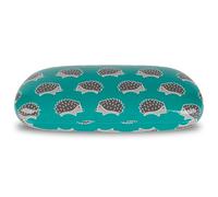 LAGO TERRA Hedgehog Print Hard Shell Glasses Case - Green