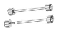Lagogia Internal Diameter 22mm Watch Screw Rod, Stainless Steel Screw Strap Watch Connection Rod Screw Pin, for Watch Strap Watch Repair Tool Silver - (2 Pcs), Inner diameter 16mm- Rose gold, no