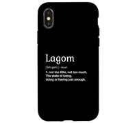 Lagom Definition Lagom Swedish Concept Case for iPhone X/XS