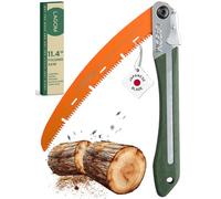 LAGOM Folding Saw, 11.4" Curved, Camping Saw, SK5 Steel, 7 TPI, 45° Cutting Angle