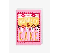 Lagom Lagom Hugs Bubbles & Birthday Cake Greetings Card 10.9cm x 15.5cm