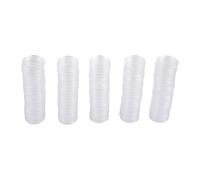 Lagomloot 100 Pack Transparent Coin Capsules, 25mm Plastic Coin Holders for Storage, Clear Round Cases for Tokens and Badges