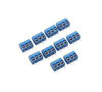 Lagomloot 10Pcs KF301-3P Terminal Blocks, 5.08mm 3-Pin Screw Wire Connector for Arduino PCB DIY, Blue