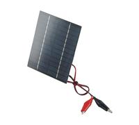Lagomloot 10W 12V Portable Solar Panel, Polycrystalline Silicon with Clip for 9-12V Battery Charging, for Garden Street Lamp and Outdoor Use