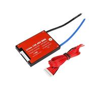 Lagomloot 13S 48V 30A Battery Management System, Balanced Protection Board with Short-Circuit Defence, Red PCB 82x61x11mm for DIY Battery Packs