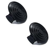 Lagomloot 2 Pack Spool Cover Cap for GT30 Grass Trimmer, High Strength ABS Replacement Part, Snap-On Line Guard for Easy Install, Black