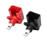 Lagomloot 200A All-Copper Lithium Battery Terminal, IP67 Waterproof Nickel Plated Connector for Energy Storage Cabinet, Red and Black 2-Pack