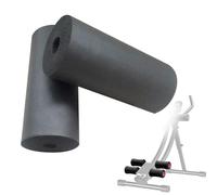 Lagomloot 2PCS Leg Extension Foam Pads,High Density Replacement Rollers for Weight Machines & Inversion Tables,Fits 20-22mm Tube (Black)
