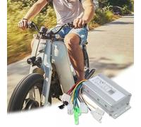 Lagomloot 36V 48V 350W Brushless Motor Controller, for Electric Bike E-Scooter with or Without Hall Sensor, 17A Regulator 125x65x35mm