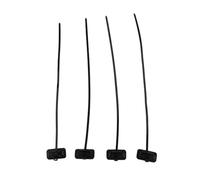 Lagomloot 4 Pcs Bike Brake Cable Guide Clips, Nylon Housing Base for Mountain Road Folding Bike Frame Bolt Replacement, Black