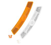 Lagomloot 4PCS Bike Wheel Reflectors, High Visibility ABS Spoke Safety Lights for Front & Rear, Easy Install Cycling Accessories White