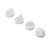 Lagomloot 4Pcs Gas Oven Knob, Control Switch Assembly 316442512 for KENMORE for Sears Range Stove, White Plastic Burner Knobs Replacement Part
