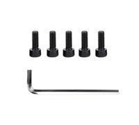 Lagomloot 5pcs E-Bike Chainring Bolts for BAFANG BBS01 BBS02 HD Motor,Steel Black 12mm Thread with Wrench,Electric Bike Drive Component