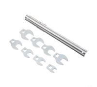 Lagomloot 8pcs 3/8 Drive Crowfoot Wrench Set 10-22mm Metric Crows Foot Spanner for Ratchet Extension Hard to Reach Bolts Garage Workshop