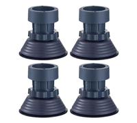 Lagomloot Anti-Vibration Pads, 4-Pack Adjustable Height Washing Machine & Dryer Feet for Noise Reduction & Stability, Plastic, Grey
