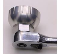 Lagomloot Bike Bottom Bracket Tool, Aluminum Alloy 12-Notch 46mm Cup Installer Remover for SRAM for DUB BSA30 Race Face for ZIPP Vuma Rotor, Silver