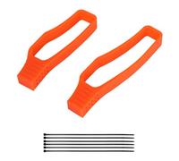 Lagomloot Bike Chain Guard, Rubber Frame Protector for Mountain Road Folding Bikes, 2 Pack with Cable Ties