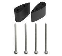 Lagomloot Bike for TT Handlebar Spacers, 7075 Aluminum Alloy for Aero Bar Risers 5/10/20/40mm, Black 2-Pack with Bolts for Cycling