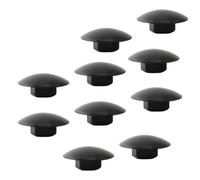 Lagomloot Bike Headset Cap Bolts, Rubber Dust Cover for M6 Hex Screw, Black 10-Pack