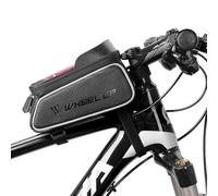 Lagomloot Bike Phone Bag, Waterproof Top Tube Front Beam Pouch with for TPU & Solar Visor for Mountain Road Cycling, Fits Phones up to 6.0 Inches