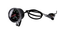 Lagomloot Bike Speedometer, Waterproof Analog Mechanical Odometer with Resettable RPM Display for General Bikes & Exercycles, Black Plastic Kit