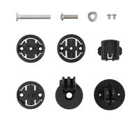 Lagomloot Bike Stem Top Cap Mount, Aluminum Alloy Computer Holder for Garmin for Cateye for Wahoo Bryton, Adjustable Base with 4 Adapters