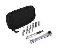Lagomloot Bike Torque Wrench Set, Alloy Steel Hex & for Torx Socket Kit with PH2 Bits for Bike Repair, 2-8mm Multi-Tool with Storage Bag