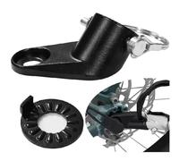 Lagomloot Bike Trailer Hitch Coupler, Carbon Steel Portable Fitting for Stroller Pet Car, Black
