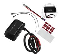 Lagomloot Car Motorcycle Fuse Junction Box, 20A 4-Way with LED Indicator for 12V Electrical System, PC Material Quick Connect Wiring Hub