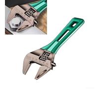 Lagomloot Chromium Vanadium Adjustable Spanner 46mm Max Open(C 8inch) | Cr-V steel core, 46mm wide jaw, black nickel finish, rust resistant, heavy duty torque