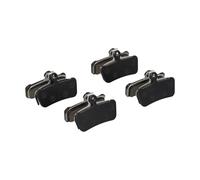 Lagomloot Disc Brake Pads, 4 Pairs Resin Semi-Metal for SRAM XO/E7/E9/Trail/Guide 4 Piston MTB, Quiet Low Heat Bike Friction Blocks Black