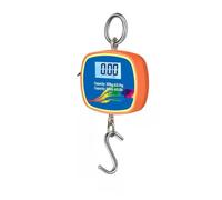 Lagomloot Double-Sided LCD Hanging Scale,300 kg Portable Electronic Hook Scale with Dual Displays,0.1 kg Resolution,Rechargeable Battery,Steel Hook,kg/lb/N Units