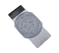 Lagomloot E6B Flight Computer Aviation Plotter Slide Rule for Pilot Training 9.05 x 4.72 in Transparent ABS Ruler with Angle & Distance Measurement