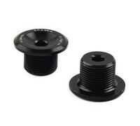 Lagomloot Ebike Crank Screw, 2pcs M15x0.75 Aluminum Alloy Bolt for BAFANG M500 for M600 M820 Motors, Black 14.5mm Length Fixing Hardware