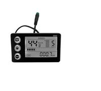 Lagomloot Electric Bike LCD Display S866, 24V 36V 48V Waterproof Dashboard with Fault Code, for E-Bike Scooter 5-Pin Connector Black