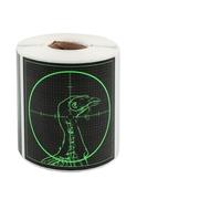 Lagomloot Fluorescent Green Splatter Target Stickers, 250 Pack 3 Inch Sheets for Bow Arrow Hunting Training, Self-Adhesive Repair Patches