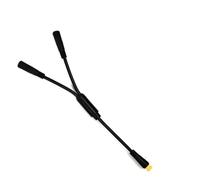 Lagomloot for BAFANG BBS01 BBS02 1-to-2 Cable, Three Pin Drive Motor Wiring Harness for E-Bike Lights Display Throttle, Black Rubber Plug-and-Play Adapter