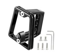 Lagomloot for Brompton Bike Front Carrier Block, Aluminum Alloy 3-Hole Frame Adapter Mount, Blue