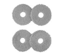 Lagomloot for Conga 13090 Spin Revol Home Robot Vacuum Mop Cloths, Washable Microfiber Replacement Pads for Efficient Cleaning, 4 Pack Grey