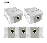 Lagomloot for ECOVACS for Deebot T50 PRO Dust Bags, 5 or 10 Pack Non-Woven Fabric for Floor Cleaning Robot, White, Easy Install, Pet-Friendly