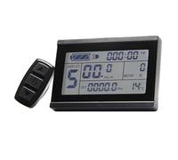 Lagomloot for KT LCD3 Display for Electric Bike, 24V/36V/48V Intelligent Panel with Speed, Battery and Fault Code, Black ABS Housing