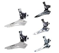 Lagomloot Front Derailleur, 2x7-11 Speed Aluminum Alloy Mountain Bike Transmission Governor, Compatible with 7/8/9/10/11S Drivetrain