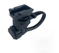 Lagomloot Front Light Bracket, Adjustable 22-32mm Handlebar Mount for Cateye Lights, Tool-Free ABS Cycling Lamp Holder Black