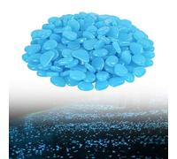 Lagomloot Glow in The Dark Pebbles, 50PCS Luminous Stones for Garden Walkway Fish Tank Aquarium Decor, 2-3cm Eco-Friendly Resin for Gravel