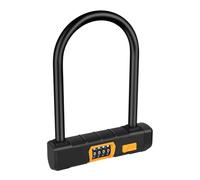 Lagomloot Heavy Duty D Lock, 4 Digit Combination Bike U Lock with Hardened Steel Shackle, Anti-Theft Security for Bike Motorbike