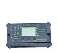 Lagomloot Intelligent for MPPT Solar Charge Controller 10A-40A, Dual USB and DC Ports with LCD Display, Compatible with Lead-Acid Gel NiMH Lithium Battery Systems