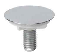 Lagomloot Kitchen Sink Tap Hole Cover, 49mm Chrome ABS Plastic Blanking Plate for 16-35mm Overflow Holes, No Tools Required Push Fit Stopper